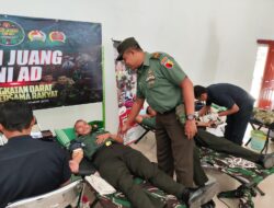 Kodim 0822/Bondowoso Ikuti Donor Darah Dalam Rangka Hari Juang Kartika TNI AD