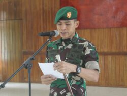 Dandim 0422/Lampung Barat Pimpin Korps Raport Anggota Pindah Satuan.