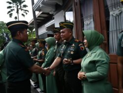 Dandim 0822 Bondowoso Sambut Kunker Pangdam V Brawijaya beserta Rombongan ke Makorem 083/Baladhika Jaya