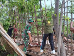 Pasca Bencana Angin Beliung, Dandim 0822 Bondowoso Pimpin Karya Bhakti