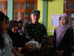 Kodim 0822 Bondowoso Berbagi Ratusan Sembako Untuk Korban Bencana Angin Puting Beliung