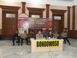 Dandim 0822 Bondowoso Ikuti Zoom Meeting Bakti Sosial dana Bakti Kesehatan Bulan Bakti TNI/Polri bersama Pangdam V Brawijaya