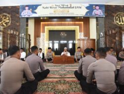 Polres Bondowoso Menggelar Isra Miraj dan Doa Bersama Untuk Pemilu 2024