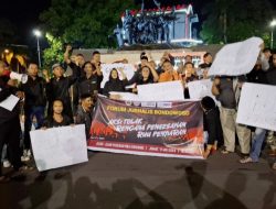 Merasa Di Bungkam,Puluhan Jurnalis Bondowoso Gelar Aksi Tolak RUU Penyiaran