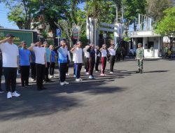 Calon Pegawai Kejari Bondowoso Di Gembleng Latihan PBB Oleh Babinsa Kodim 0822