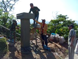 TMMD Kodim 0422/Lampung Barat Selesaikan Bak Penampungan Air.