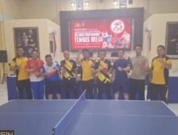 Perlombaan Tenis Meja Dalam Rangka HUT Bhayangkara ke-78 th 2024.