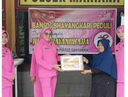 Wujud Nyata Kepedulian Polri Kepada Masyarakat Pra Sejahtera, Polsek Mariana Gelar Baksos