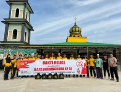 Menjelang HUT Bhayangkara ke-78 Ratusan Personel Mapolda Sumsel dikerahkan Dalam Kegiatan Bhakti Religi