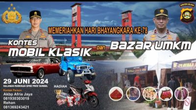 Unik, Hari Bhayangkara Ke 78 Polda Sumsel Akan Dimeriahkan Kontes Mobil Klasik