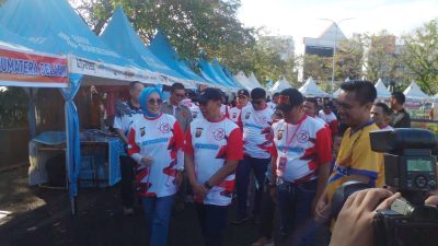 Menyambut HUT Bhayangkara ke 78 polda sumsel Adakan UMKM Kontes Mobil Klasik