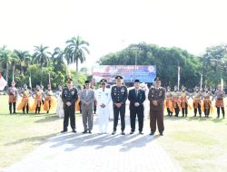Dandim 0822 Dan Prajurit Jajaran Hadiri Upacara dan Syukuran HUT Bhayangkara Ke-78