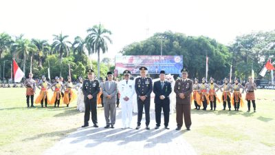 Dandim 0822 Dan Prajurit Jajaran Hadiri Upacara dan Syukuran HUT Bhayangkara Ke-78