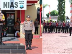 Polres Nias Laksanakan Apel Gelar Pasukan Operasi Patuh Toba Tahun 2024