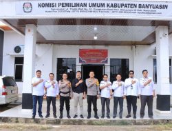Kapolres Banyuasin Melakukan Koordinasi di Kantor KPU Terkait Kesiapan Pilkada 2024