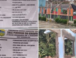 Lemahnya Pengawasan dari Pihak Dinas pendidikan, Rehabilitasi SMPN 2 Cigalontang Diduga Gunakan Material Bekas