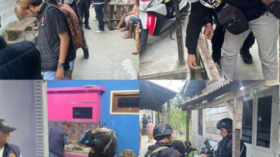 Razia Narkoba di Tangga Buntung’, Tim Gabungan Polda Sumsel Amankan Tiga Orang, Sabu dan Alat Bong