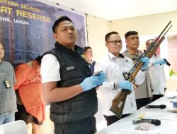 Amankan 4 Pucuk Senpi, 5 Magazen dan 327 Butir Peluru Tajam, Tim Ditreskrimum Polda Sumsel Bekuk Seorang ASN.