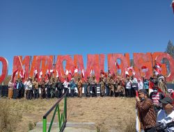 Ribuan Bendera Merah Putih Berkibar di Kawah Wurung, Berikut Pesan Pj Bupati Bondowoso