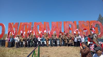 Ribuan Bendera Merah Putih Berkibar di Kawah Wurung, Berikut Pesan Pj Bupati Bondowoso