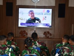 Jajaran Prajurit Kodim 0822 Bondowoso Nobar Live Streaming Wawancara KASAD