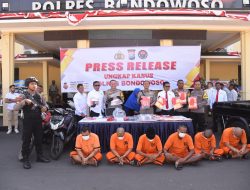 Polres Bondowoso Menggelar Press Release ungkap Kasus Narkoba dan tipu gelap