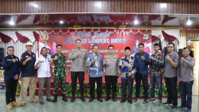 Komandan Kodim 0422/LB Hadiri Pisah Sambut Kapolres Lampung Barat