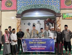 Kapolres Banyuasin Laksanakan Safari Subuh Keliling dan Jum’at Curhat