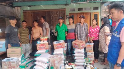 Anggota DPRD Empat Lawang Yang Baru di Lantik,Hidayat Muhamad Beserta Istri berikan Bantuan Korban Kebakaran Di Desa Lingge