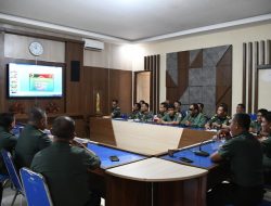 Kasdim 0822 Bondowoso Pimpin Rakor Persiapan Menyambut HUT TNI Ke-79