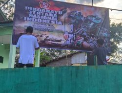 Sambut HUT TNI Ke-79, Kodim 0822 Bondowoso Jajaran Pasang Banner