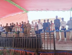 Membuka Temu Wicara Petani dan Penyuluh dengan Pemerintah Daerah Kabupaten Ogan Ilir Sekaligus panen raya Padi bersama Masyarakat