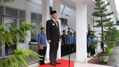 PJS Walikota Gunungsitoli Bertindak Sebagai Inspektur Upacara Pada Upacara Hari Kesaktian Pancasila