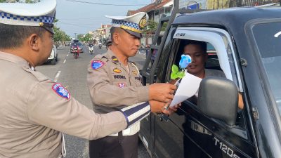 Operasi Zebra Semeru 2024 di Ponorogo, Pengendara Tertib Dapat Reward