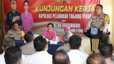 Polres Pelabuhan Tanjung Perak Tekankan Netral Dalam Pilkada Saat Melakukan KUNKER