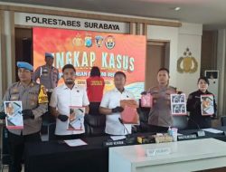 Polrestabes Surabaya, Berhasil Ungkap Kasus Pelaku Pencurian Kalung Berlian di Mall PTC