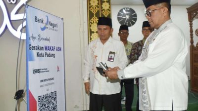 Jadi Kota Wakaf, Pemko Padang Resmi Luncurkan Gerakan Wakaf Bagi ASN