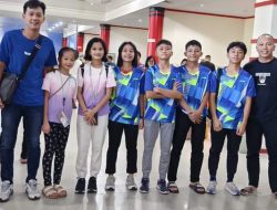 Ketua Koni Lepas Keberangkatan Squad Muda Bulu Tangkis Kota Gunungsitoli