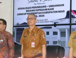 Pemkab Nias Gelar Sosialisasi Peraturan Perundang-undangan Bidang Kepegawaian