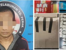 Satresnarkoba Polres Pelabuhan Tanjung Perak Amankan Kurir Pil LL, Sita 57.315 Butir Pil LL