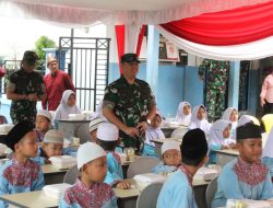 Kodim 0418/Palembang Kembali Gelar Dapur Masuk Sekolah Kodam II Sriwijaya di SD N 96 Palembang