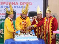DPRD Gelar Rapat Paripurna Dalam Rangka Hari Jadi ke-16 Kabupaten Nias Utara Tahun 2024