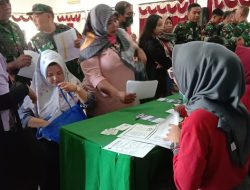 Kodim Se-Surabaya Selenggarakan Pembuatan Akta Kelahiran dan IKD Gratis Dalam Rangka Peringatan HJK Ke-79