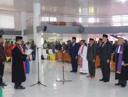 DPRD Gelar Rapat Paripurna Dalam Rangka Pengucapan Sumpah / Janji Pimpinan DPRD Kabupaten Nias Utara Masa Jabatan 2024-2029