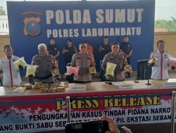 Amankan 20 Kg Sabu dan 38.686 Pil Ekstasi di Labuhanbatu, Polisi Buru Bandar Warga Tanjung Balai