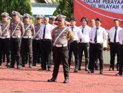 Amankan Pelaksanaan NATARU, Polres Nias Gelar Apel