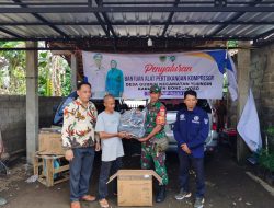 Dukung Kemandirian Ekonomi, Babinsa Desa Gubrih Dampingi Warga Terima Bantuan Alat Pertukangan