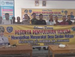 Pemerintah Desa Tanjung Haloban mengadakan kegiatan penyuluhan bertajuk “Masyarakat Cerdas Hukum”