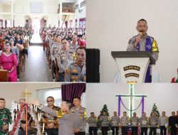 Keluarga Besar Polres Nias Rayakan Natal Penuh Sukacita dan Kebersamaan