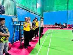 AKP Andita Setepu Mengadakan Turnamen Badminton,”Kapolsek Bilah Hilir Cup”